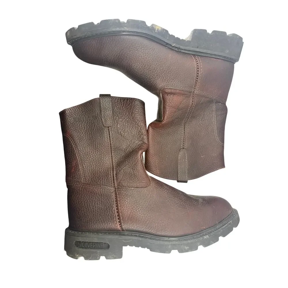 Wolverine Wellington Leather Work Hunting Boots Steel Toe Mens 13